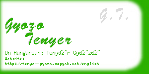 gyozo tenyer business card